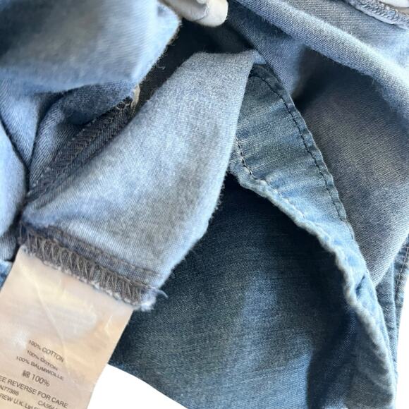 Crewcuts Girls Blue Denim Sleeveless Ruffle Dress size 2 - Picture 7 of 7